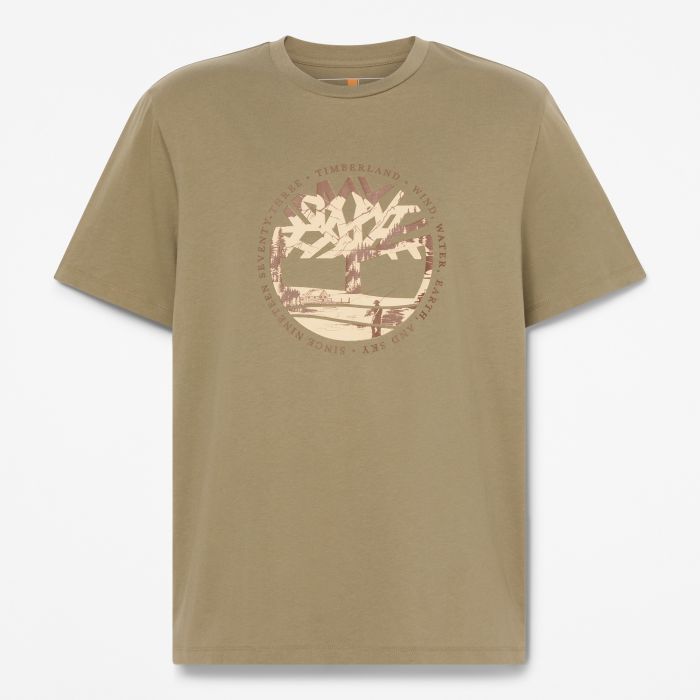 MUŠKA MAJICA KRATKIH RUKAVA TREE LOGO LAKE HOUSE GRAPHIC