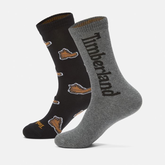 MUŠKE ČARAPE 2PK BOOT PRINT CREW