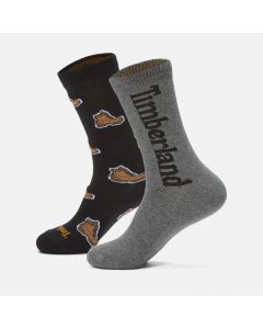 MUŠKE ČARAPE 2PK BOOT PRINT CREW