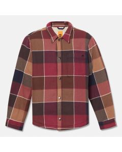 MUŠKA JAKNA SHERPA LINED PLAID OVERSHIRT