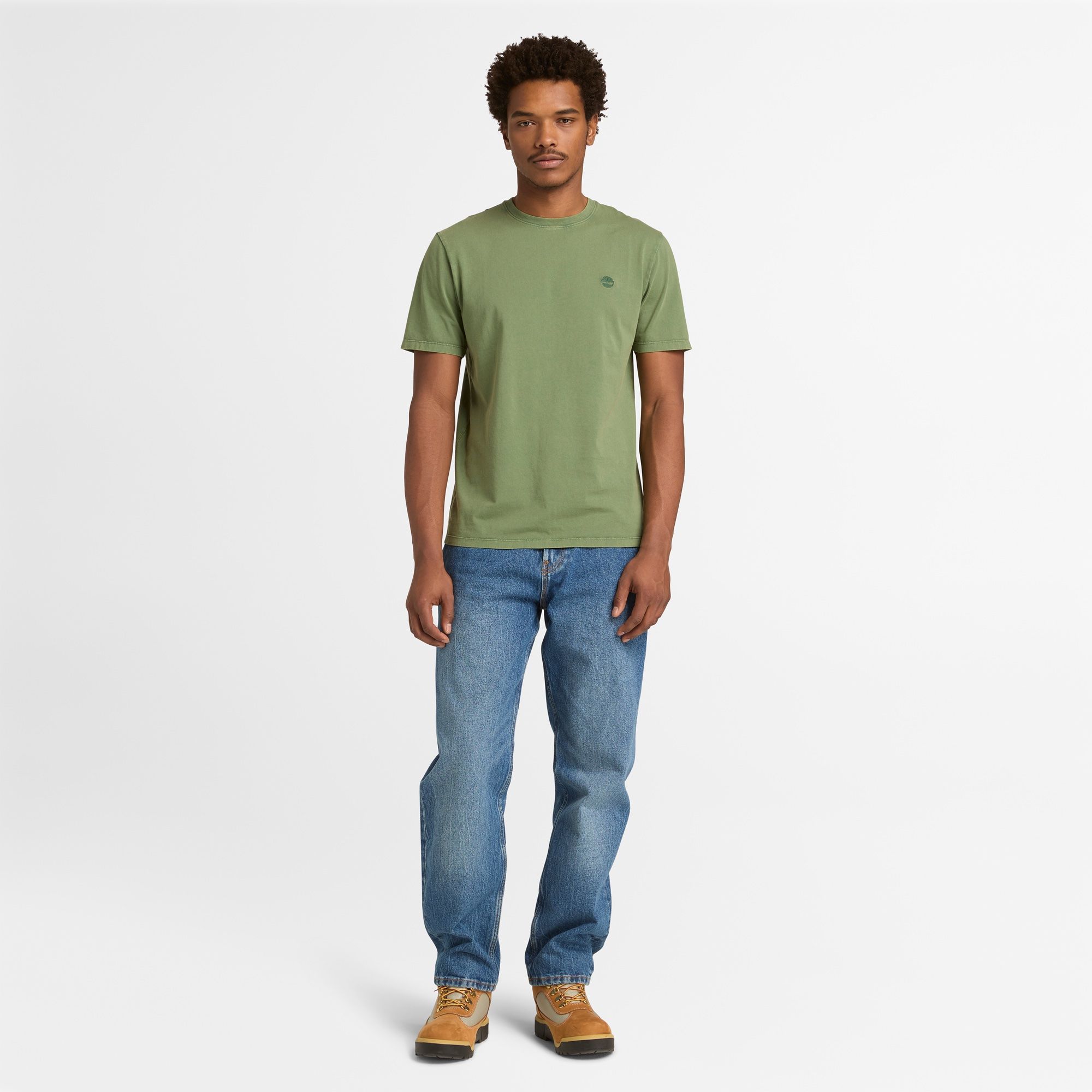 MUŠKA MAJICA KRATKIH RUKAVA OYSTER RIVER LOGO GARMENT DYED REGULAR