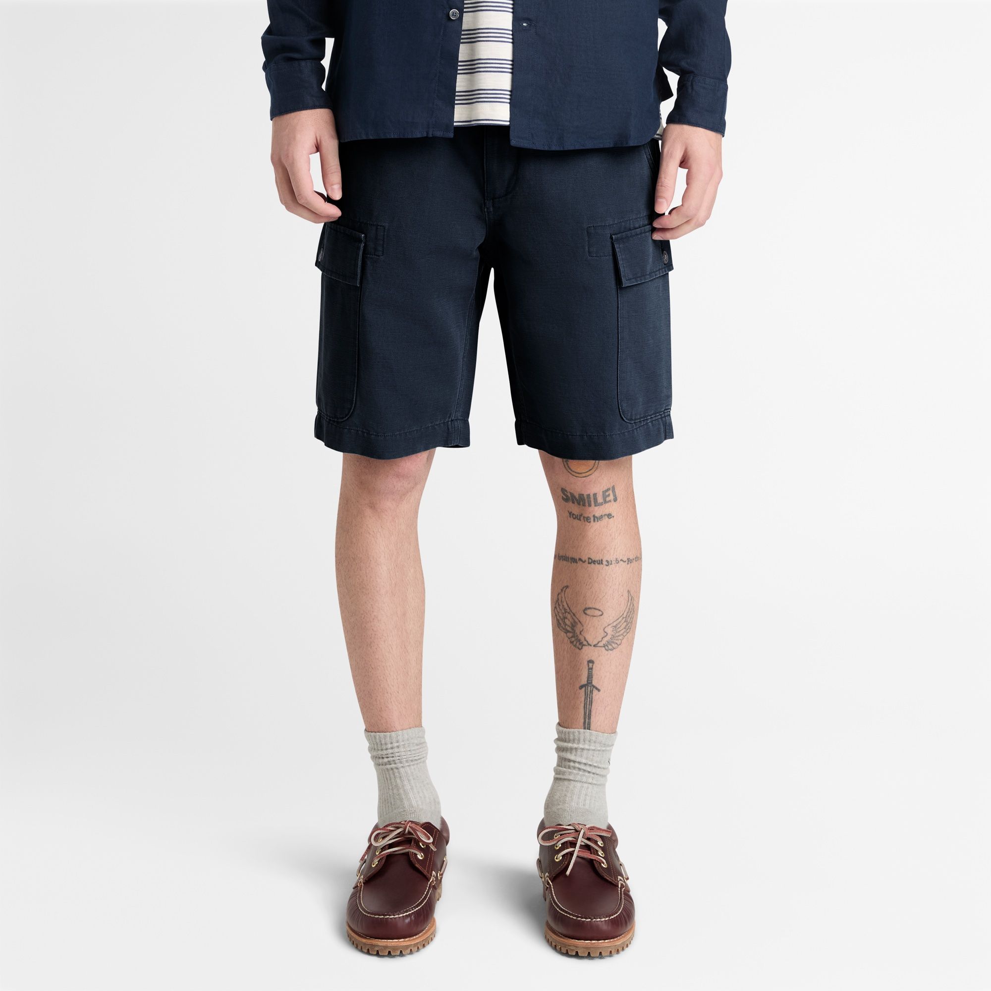 Timberland BROOKLINE COTTON LINEN CARGO SHORT hlačice