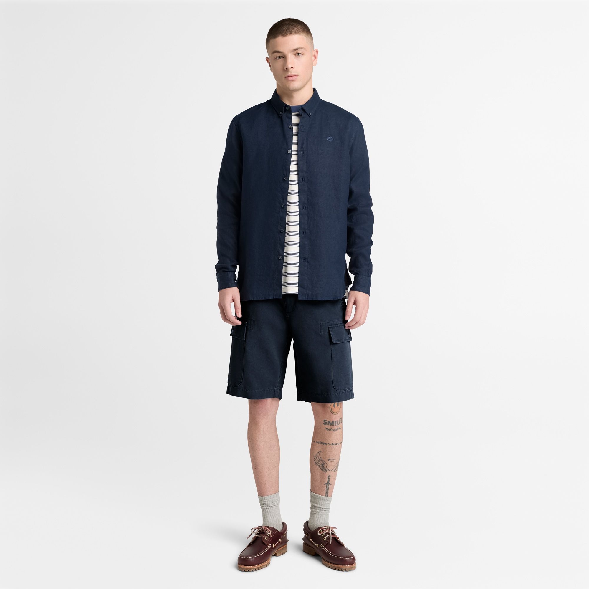 Timberland BROOKLINE COTTON LINEN CARGO SHORT hlačice