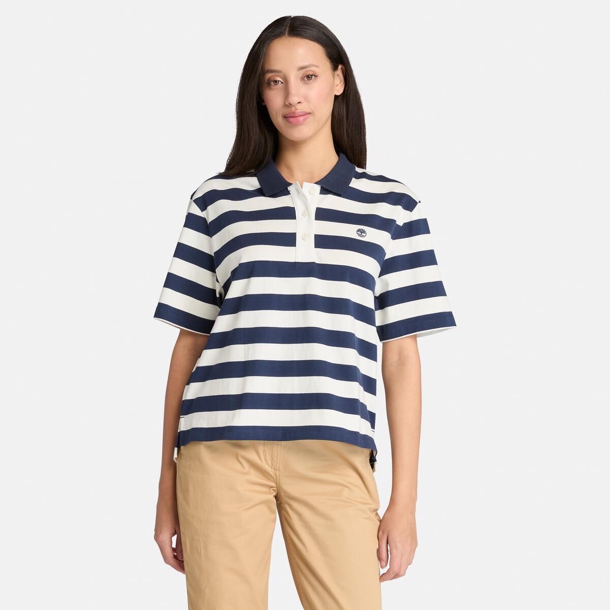 ŽENSKA MAJICA KRATKIH RUKAVA STRIPED POLO