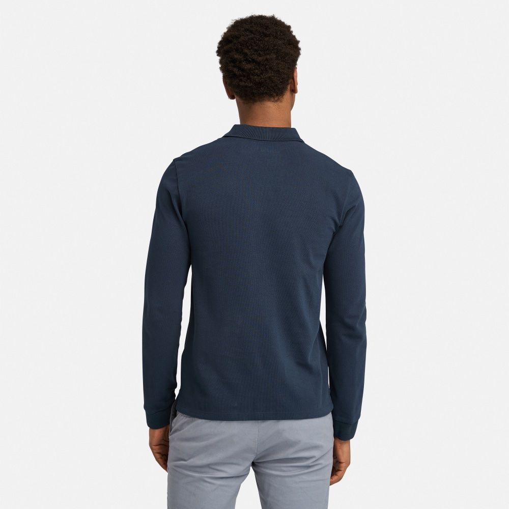 MUŠKA POLO MAJICA OYSTER RIVER CHEST LOGO SLIM