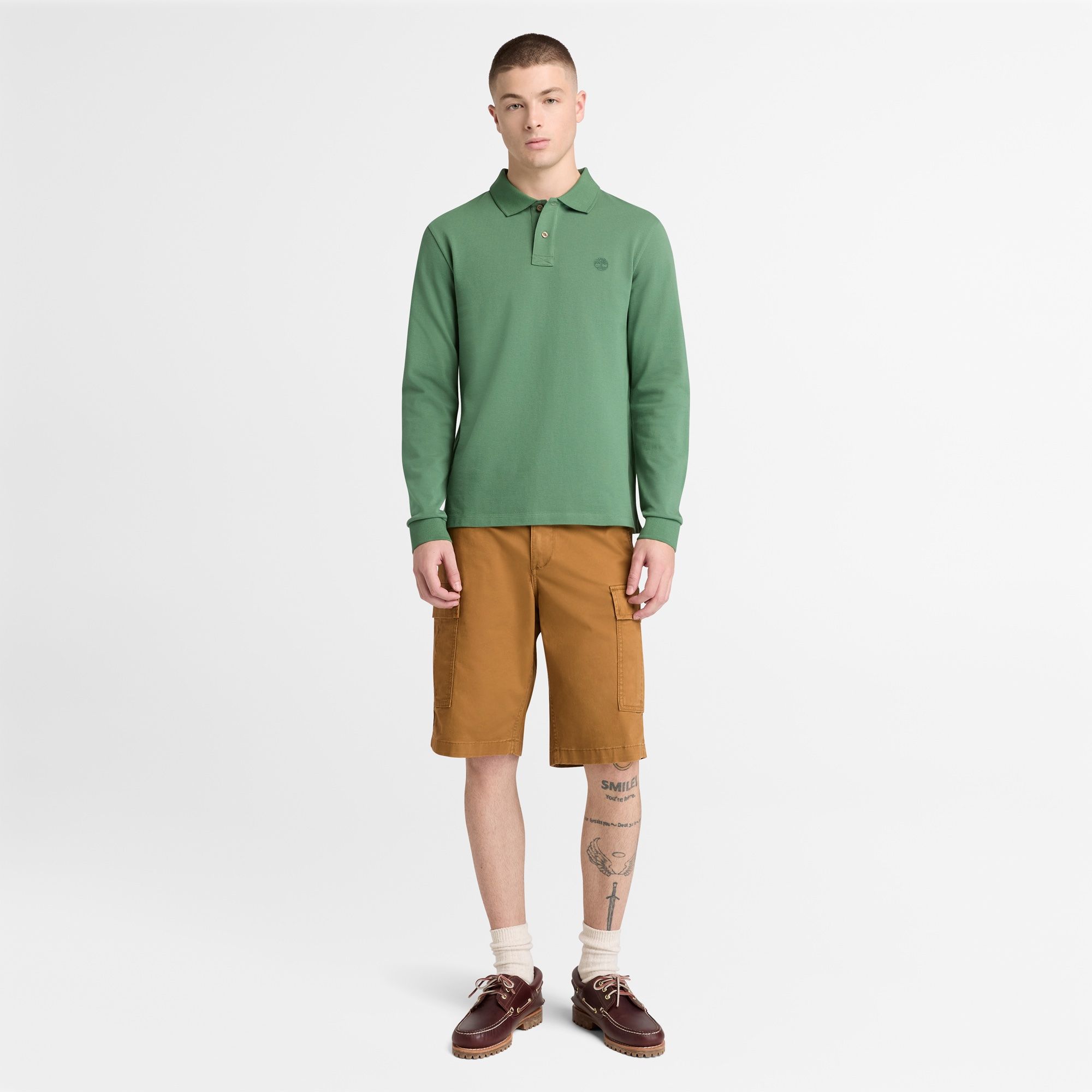 MUŠKA POLO MAJICA OYSTER RIVER CHEST LOGO SLIM